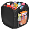 Pop-Up Organizer Cube - Set of 4 - Folds Flat 10.5 x 11 Inch - Black - Smart Design® 1