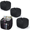 Pop-Up Organizer Cube - Set of 4 - Folds Flat 10.5 x 11 Inch - Black - Smart Design® 9