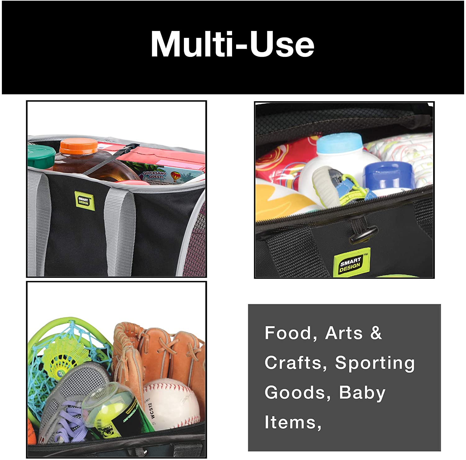 Pop-Up Reusable Shopping Bag - Smart Design® 5