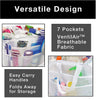 Pop-Up Shower Caddy with 7-Compartments and Strap Handles - Smart Design® 4