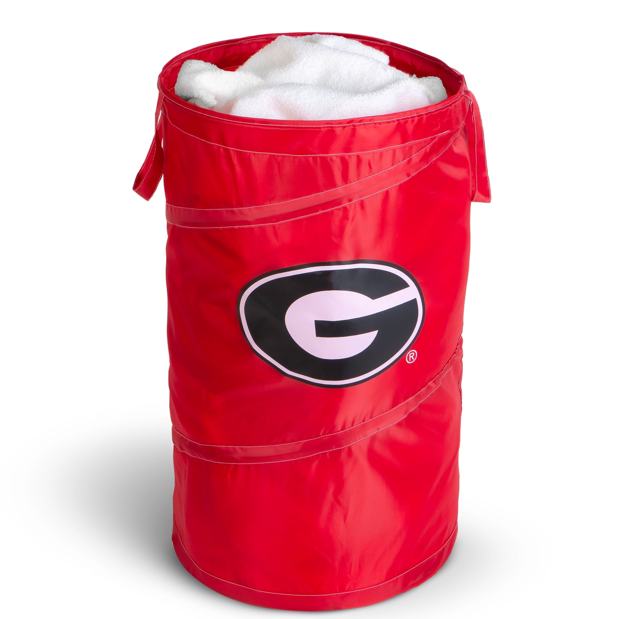 Pop Up Spiral Collegiate Laundry Hamper Bag with Easy Carry Handles - Smart Design® 13