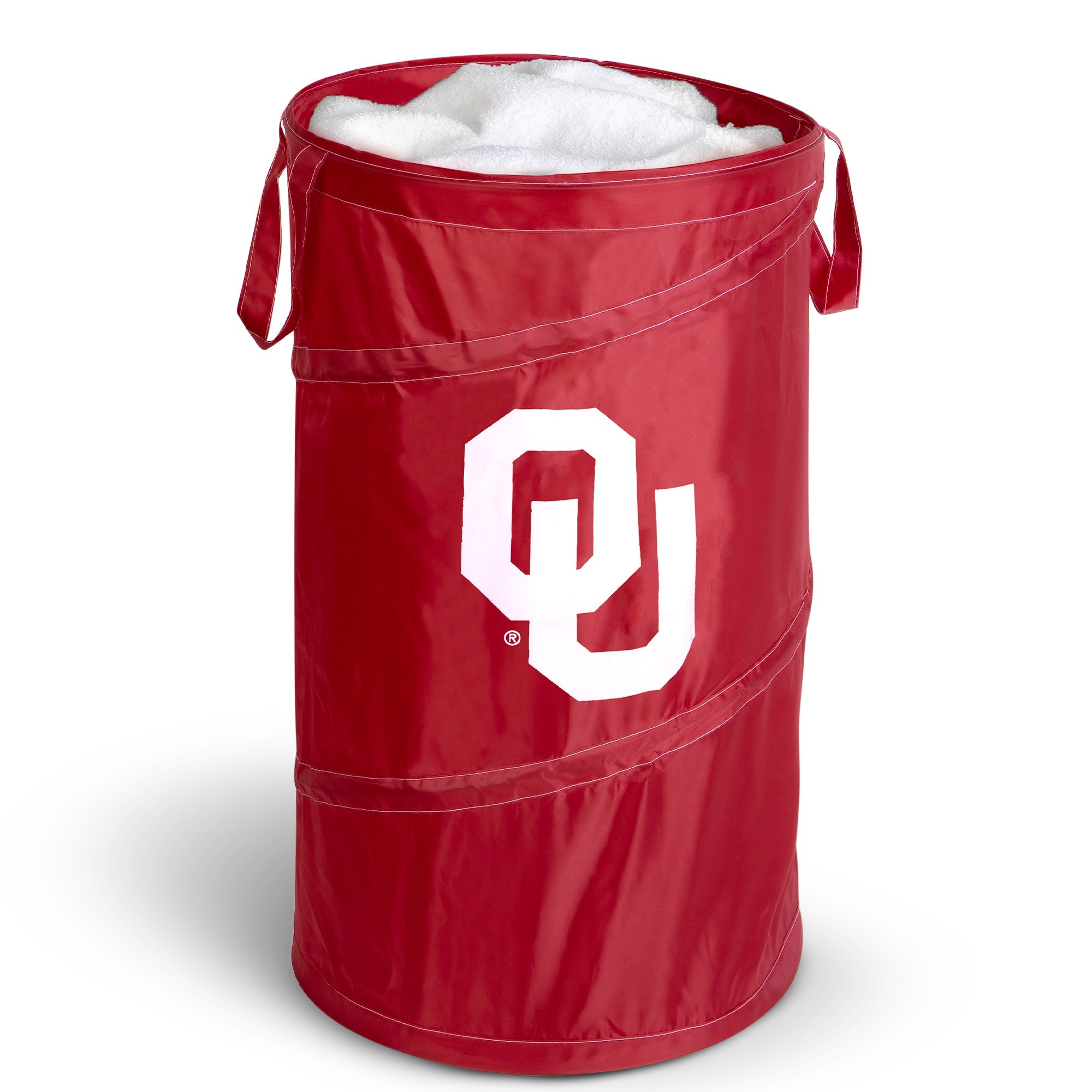 Pop Up Spiral Collegiate Laundry Hamper Bag with Easy Carry Handles - Smart Design® 16