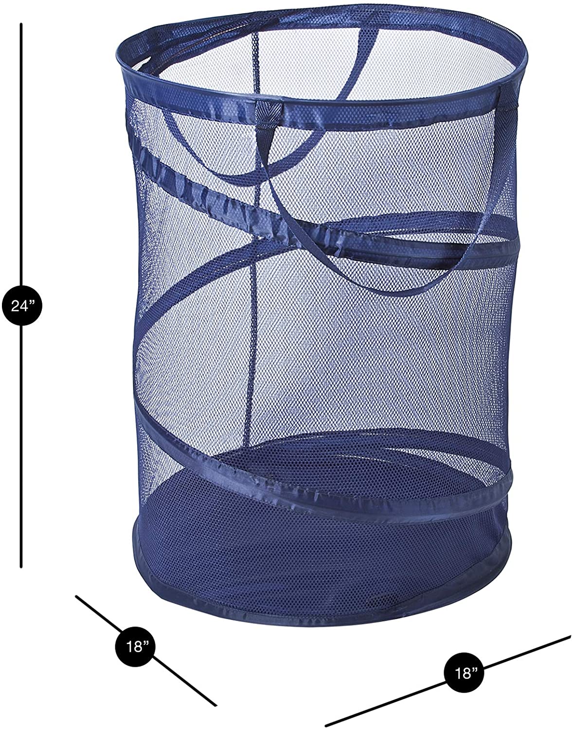 Pop Up Spiral Laundry Hamper Bag Mesh - Smart Design® 3