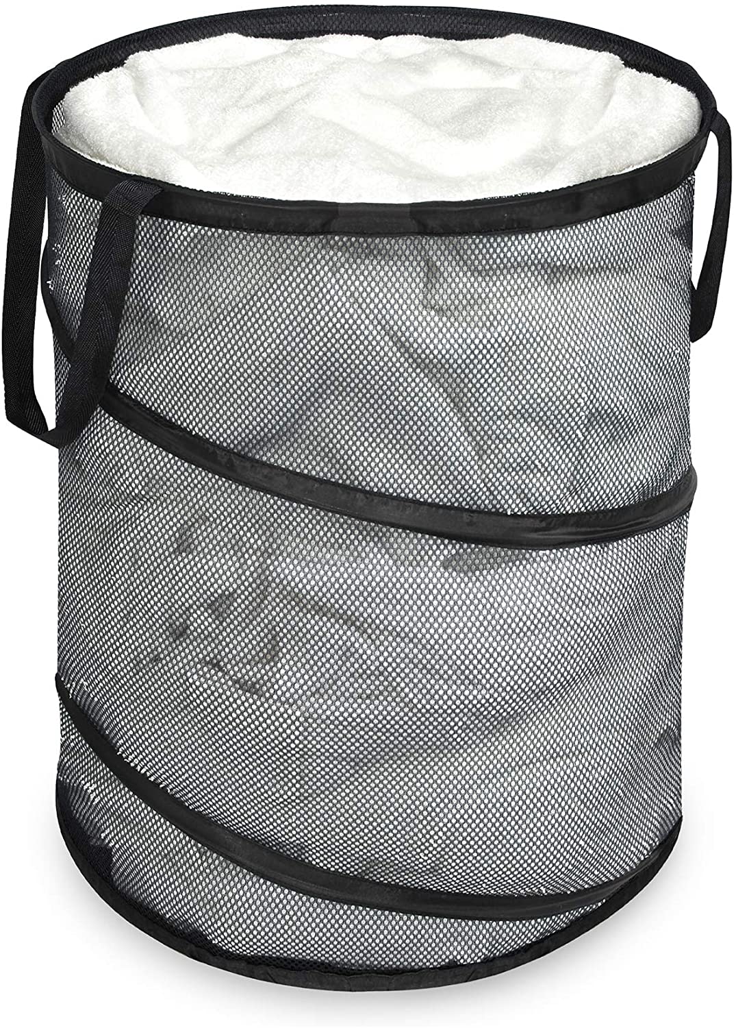 Pop Up Spiral Laundry Hamper Bag Mesh - Smart Design® 7