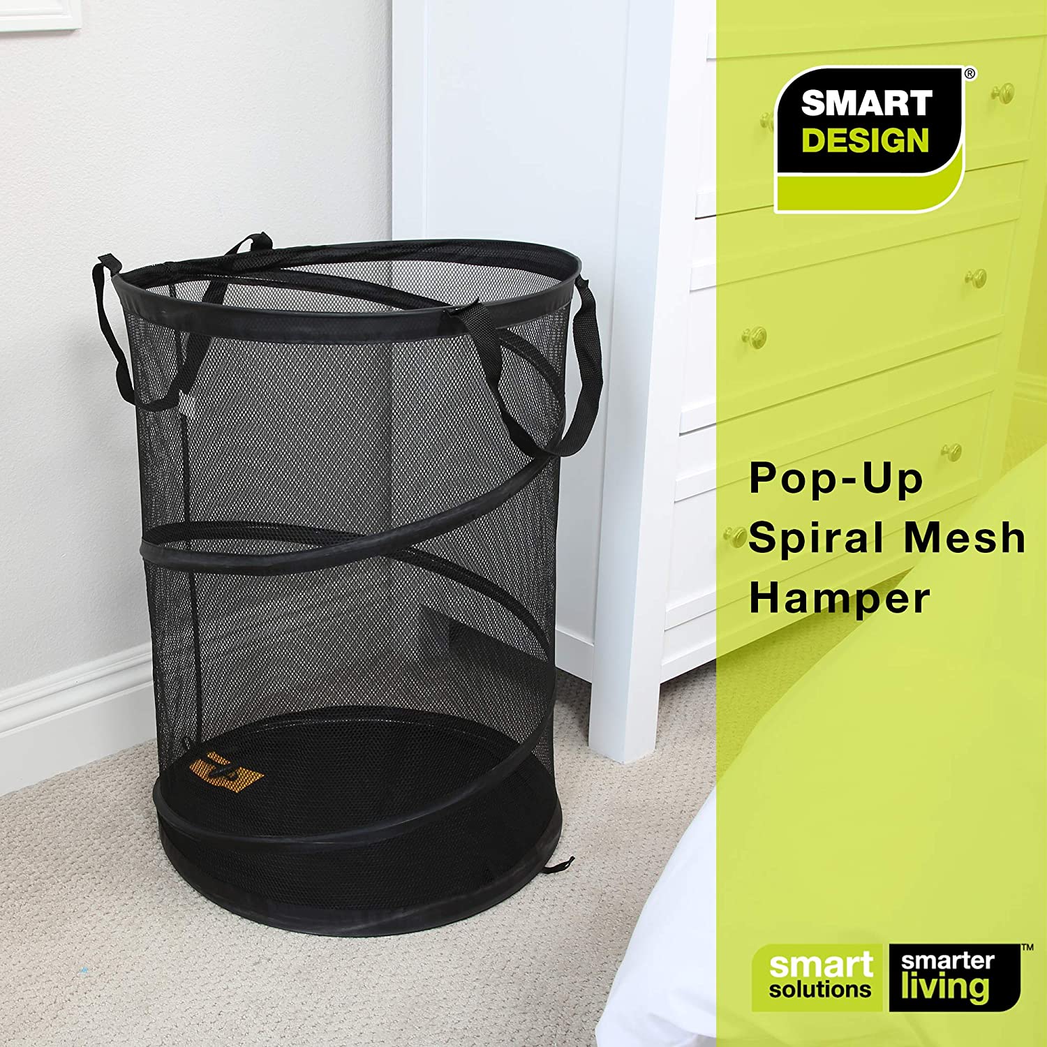 Pop Up Spiral Laundry Hamper Bag Mesh - Smart Design® 13