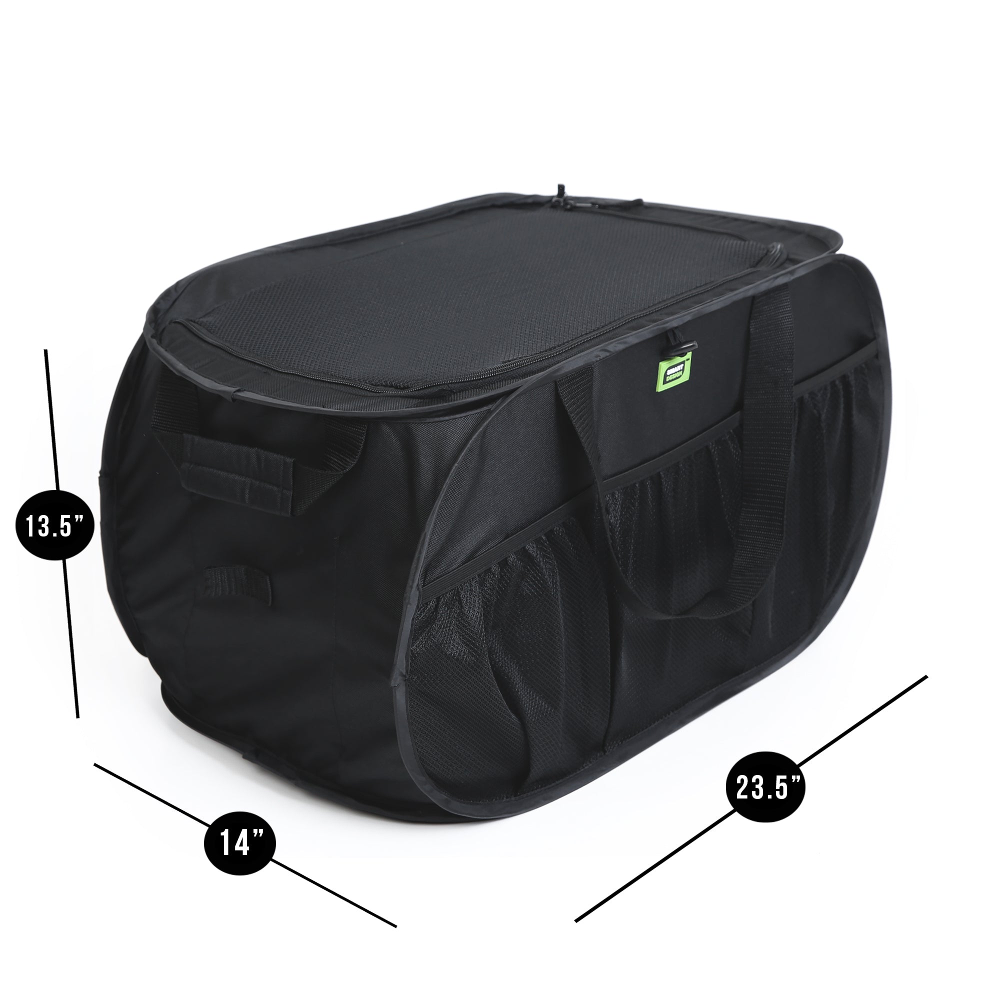 Pop Up Trunk Organizer with Easy Carry Handles, Side Pockets, and Zipper Top - Smart Design® 13