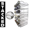 Premium 3-Tier Adjustable Can Rack Organizer - Set of 2 - Chrome - Smart Design® 6