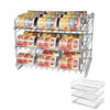 Premium 3-Tier Adjustable Can Rack Organizer - Set of 2 - Chrome - Smart Design® 1