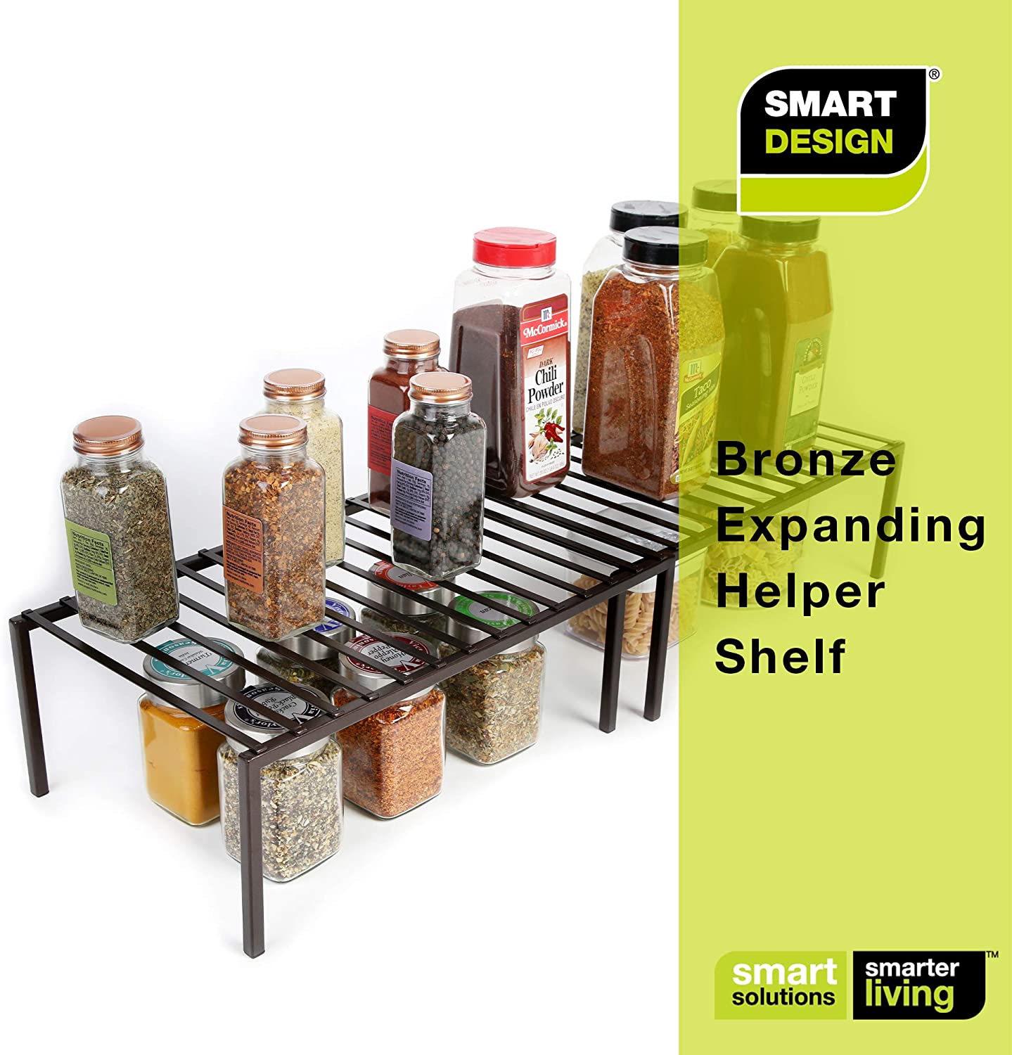 Premium Expandable Cabinet Storage Rack - Smart Design® 17
