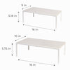Premium Expandable Shelf MDF White - Smart Design® 3