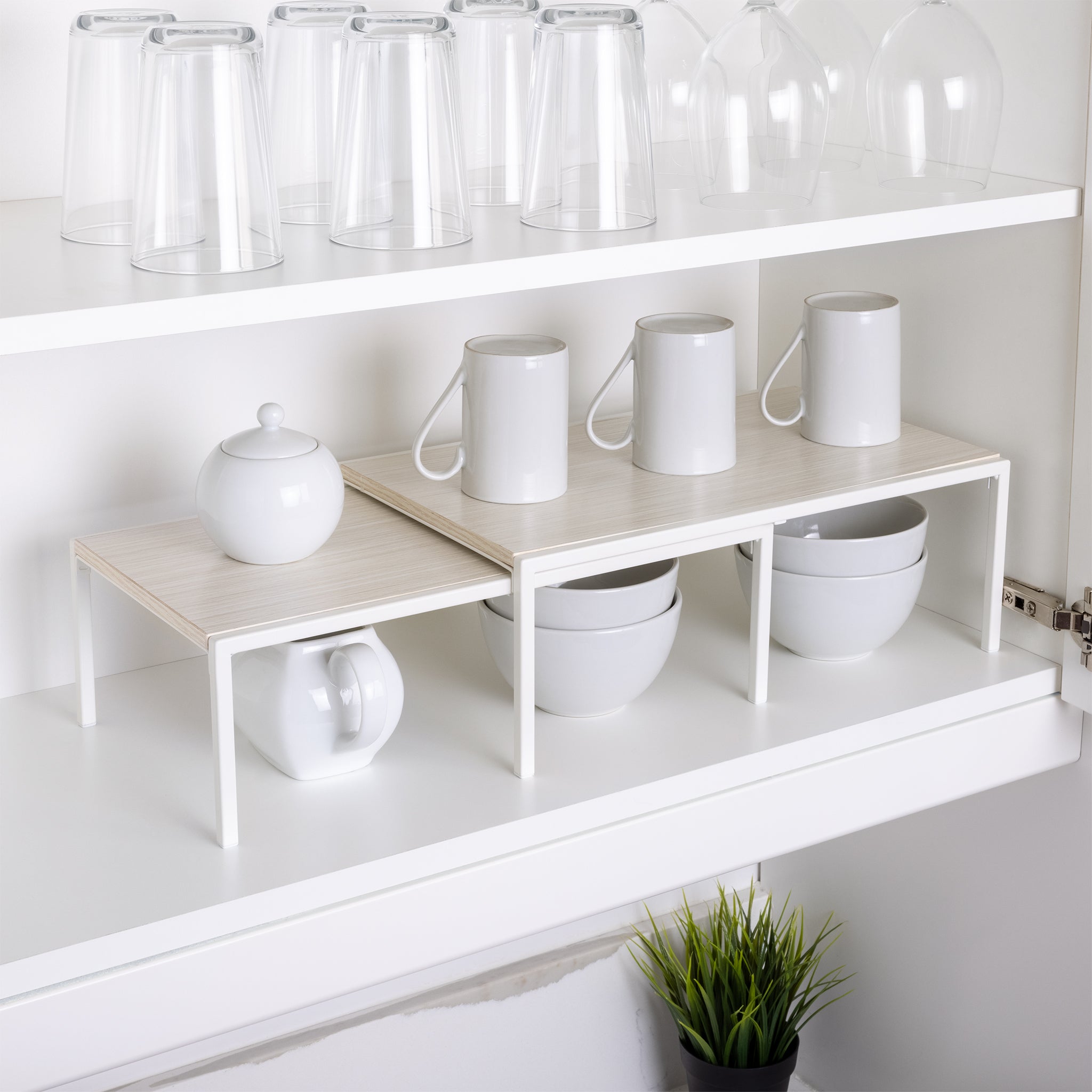 Premium Expandable Shelf MDF White - Smart Design® 2
