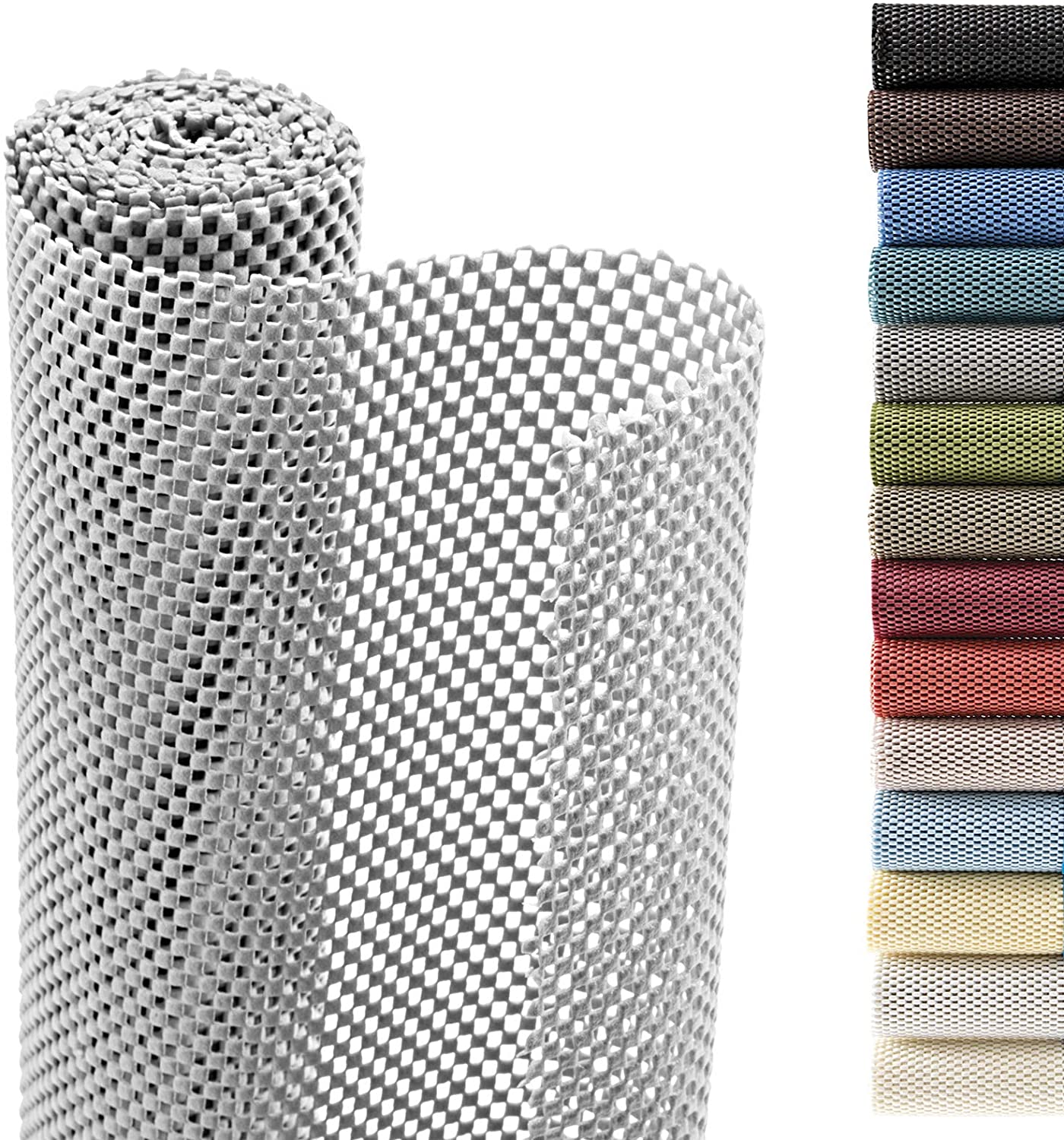 Smart Design Bonded Grip Shelf Liner – 12in x 10ft – Non-Adhesive