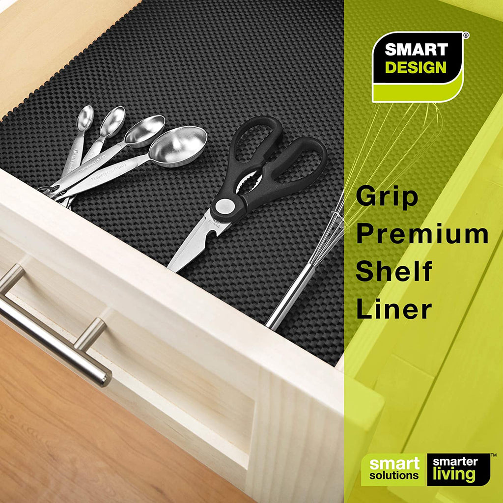 Premium Grip Shelf Liner - 18 Inch x 8 Feet | Smart Design® Shelf Liner