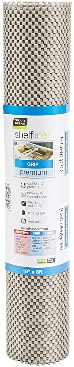 Premium Grip Shelf Liner - 18 Inch x 8 Feet - Smart Design® 37