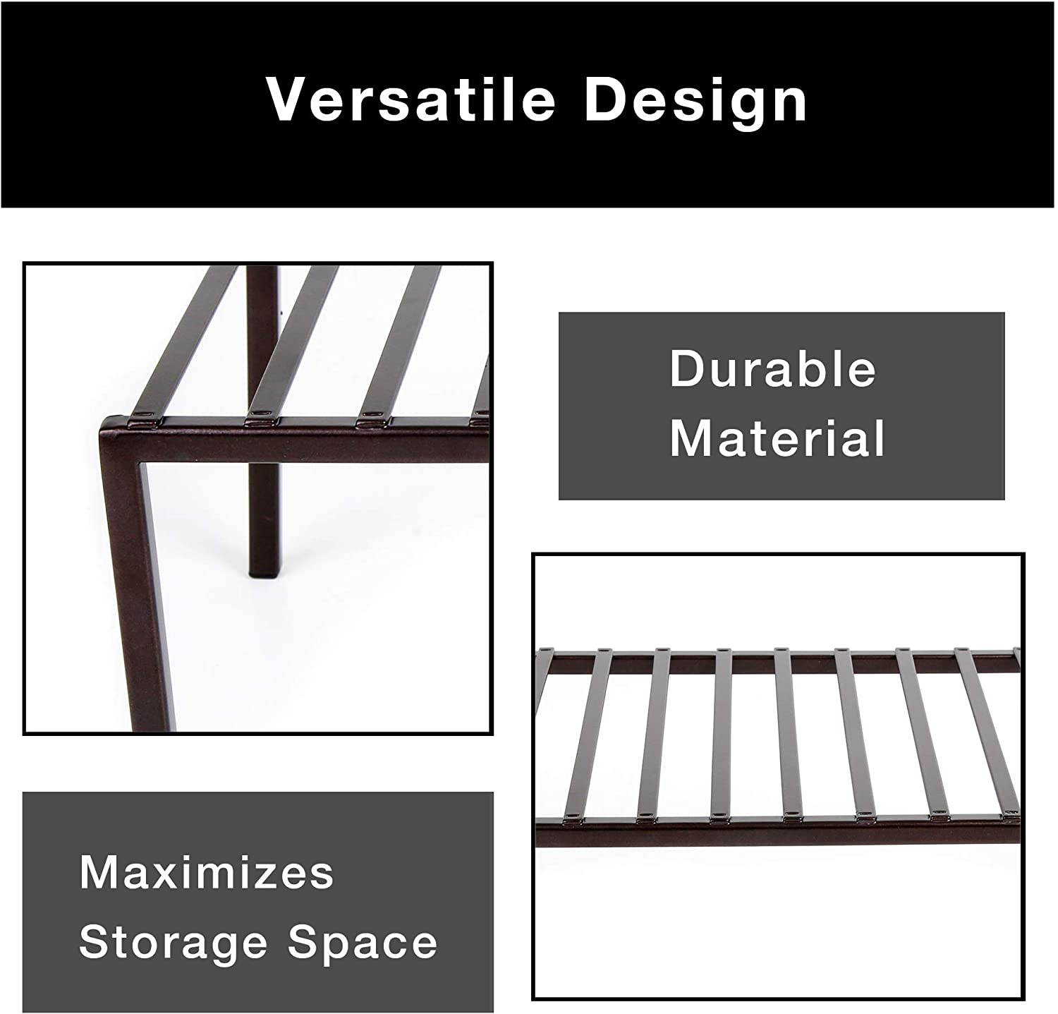 Premium Large Cabinet Storage Shelf Rack - Smart Design® 53