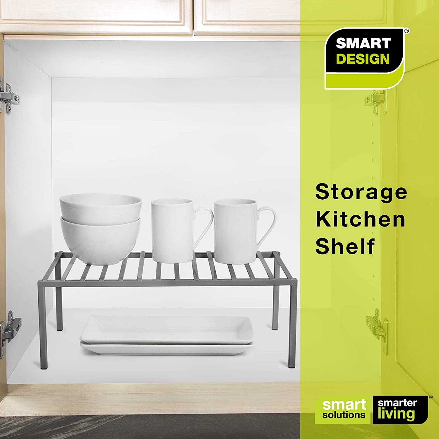 Premium Large Cabinet Storage Shelf Rack - Smart Design® 42