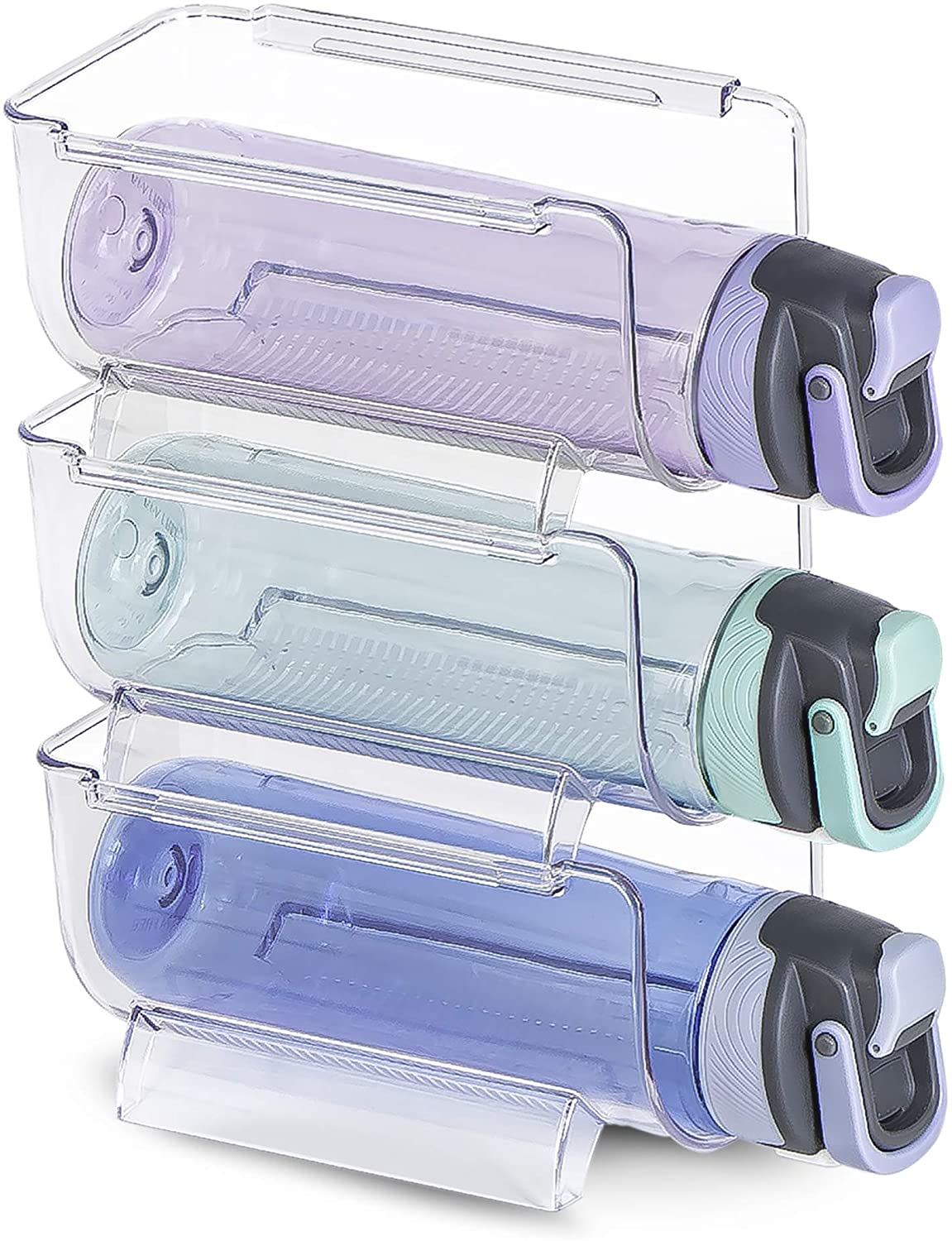 Smart Design 2 Pack Clear Stackable Bottle Organizer