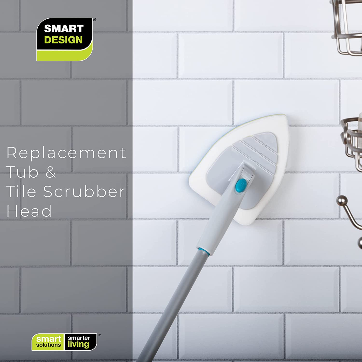 Replacement Head for Extendable Tub and Tile Scrubber - Smart Design® 6