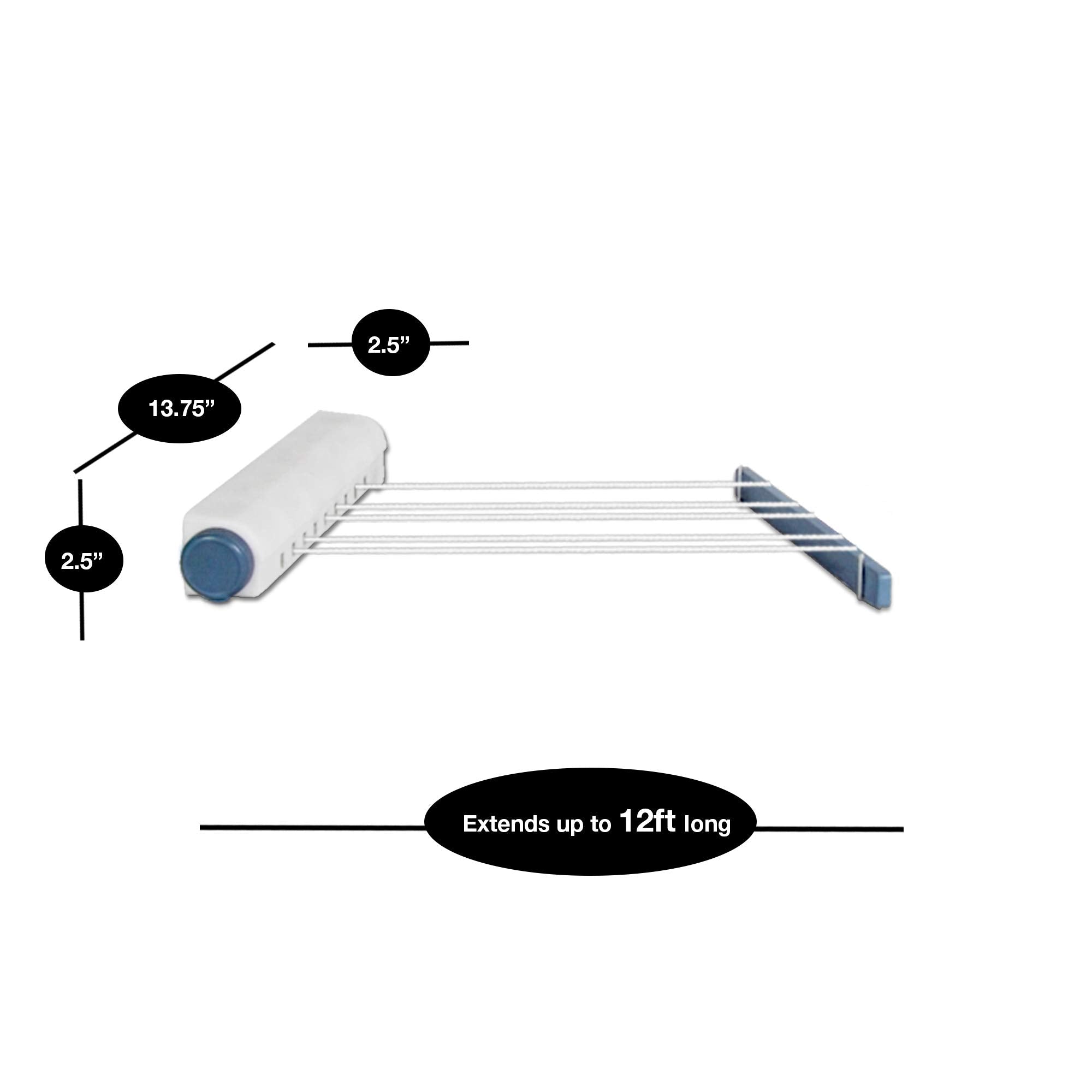 Retractable Clothesline w/Mounting Hardware - Smart Design® 3