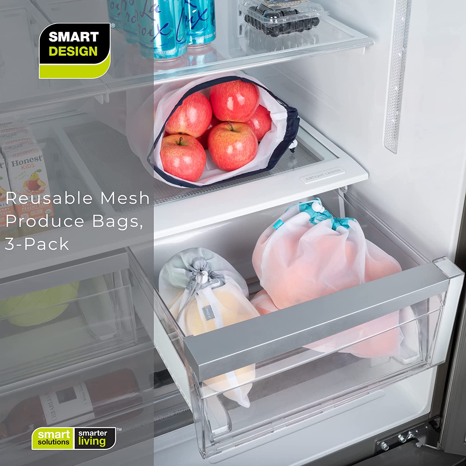 Reusable Mesh Produce Bags - Smart Design® 8