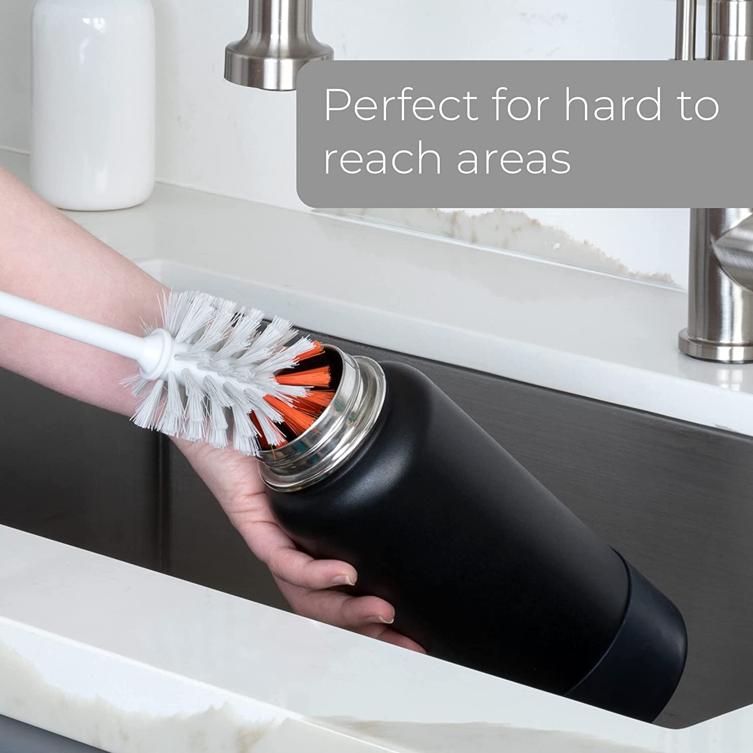 Rounded Bottle Brush with Non-Slip Handle - Smart Design® 2