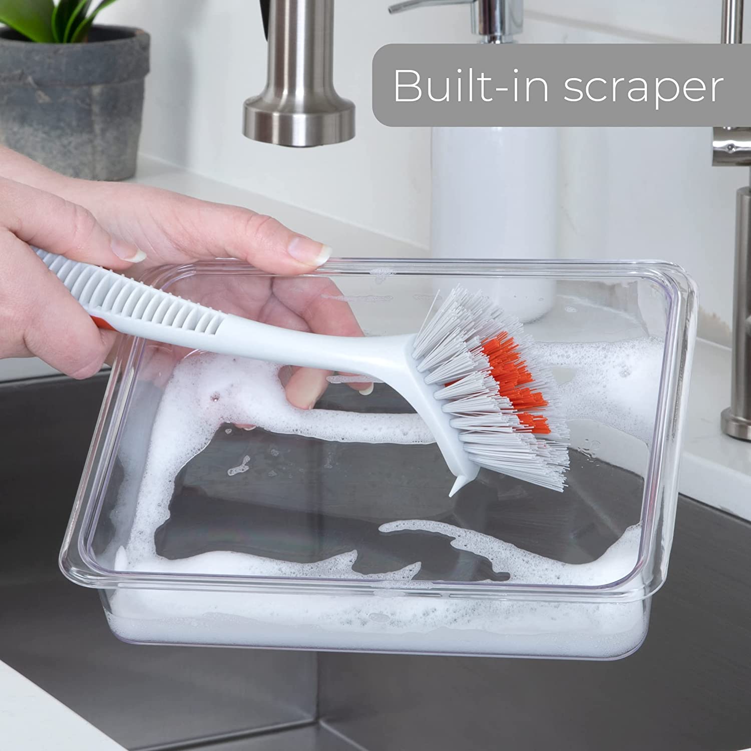 Scrub Brush with Suction Handle - Smart Design® 3