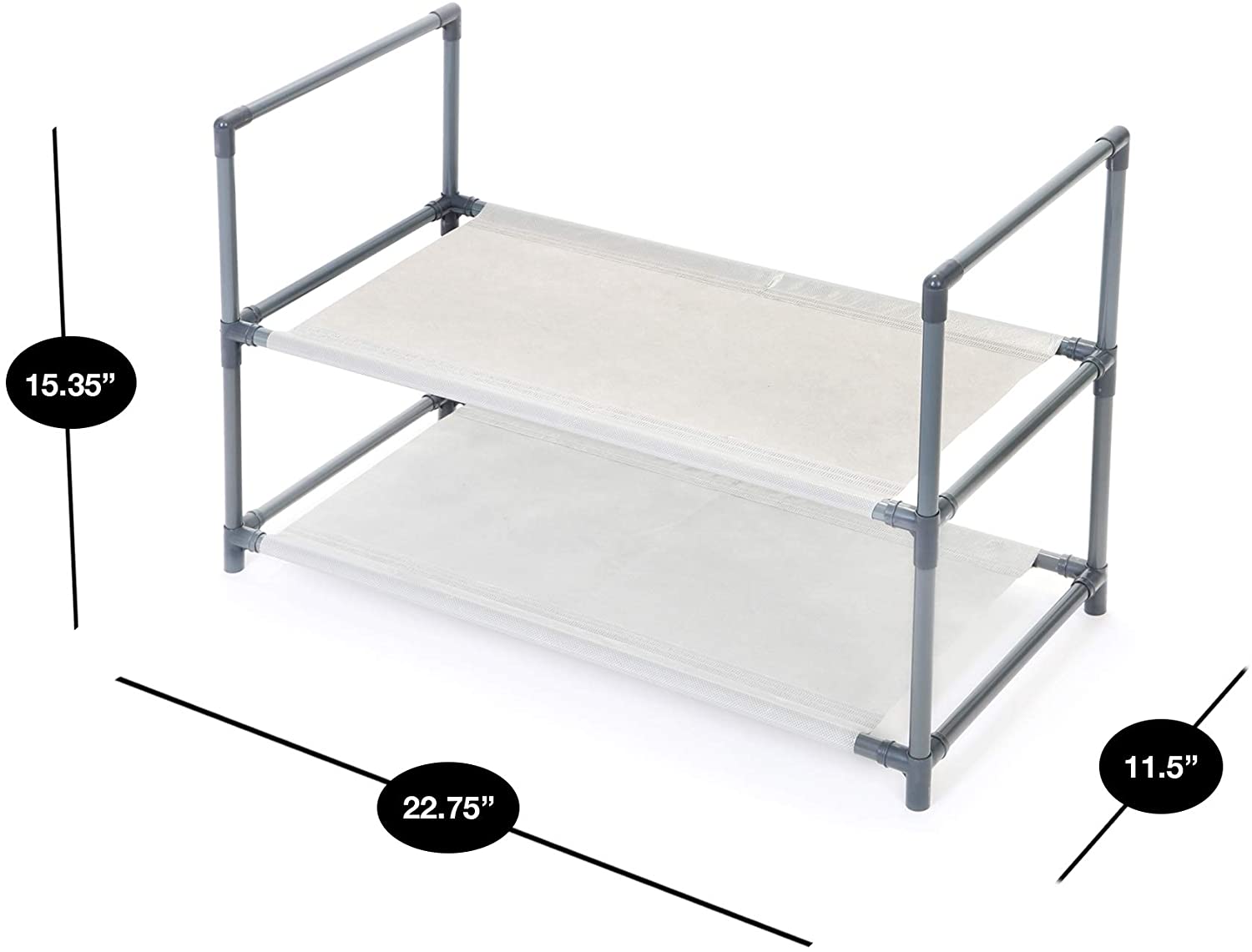 Shoe Rack Shelf with Laminated Liner - Smart Design® 8