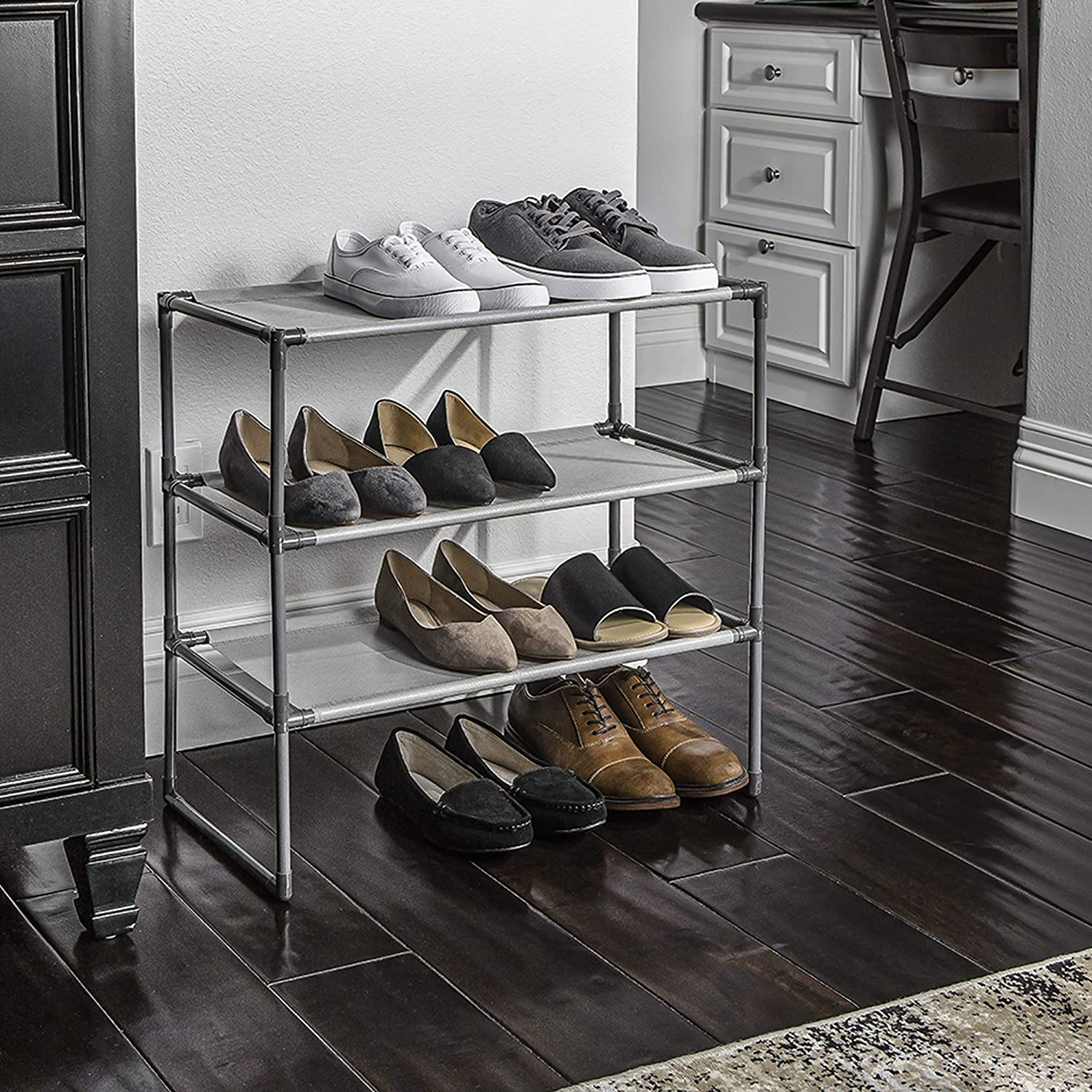 Shoe Rack Shelf with Laminated Liner - Smart Design® 13