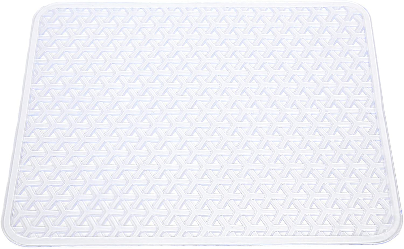 Sink Protector - PVC Material - Hand Washable Protects Sinks from Damages and Scratches Clear - Knitted Design Smart Design 1