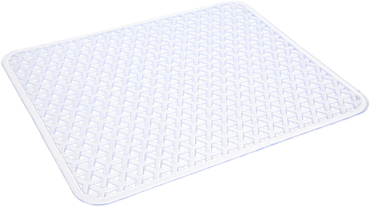 Sink Protector - PVC Material - Hand Washable Protects Sinks from Damages and Scratches Clear - Knitted Design Smart Design 2