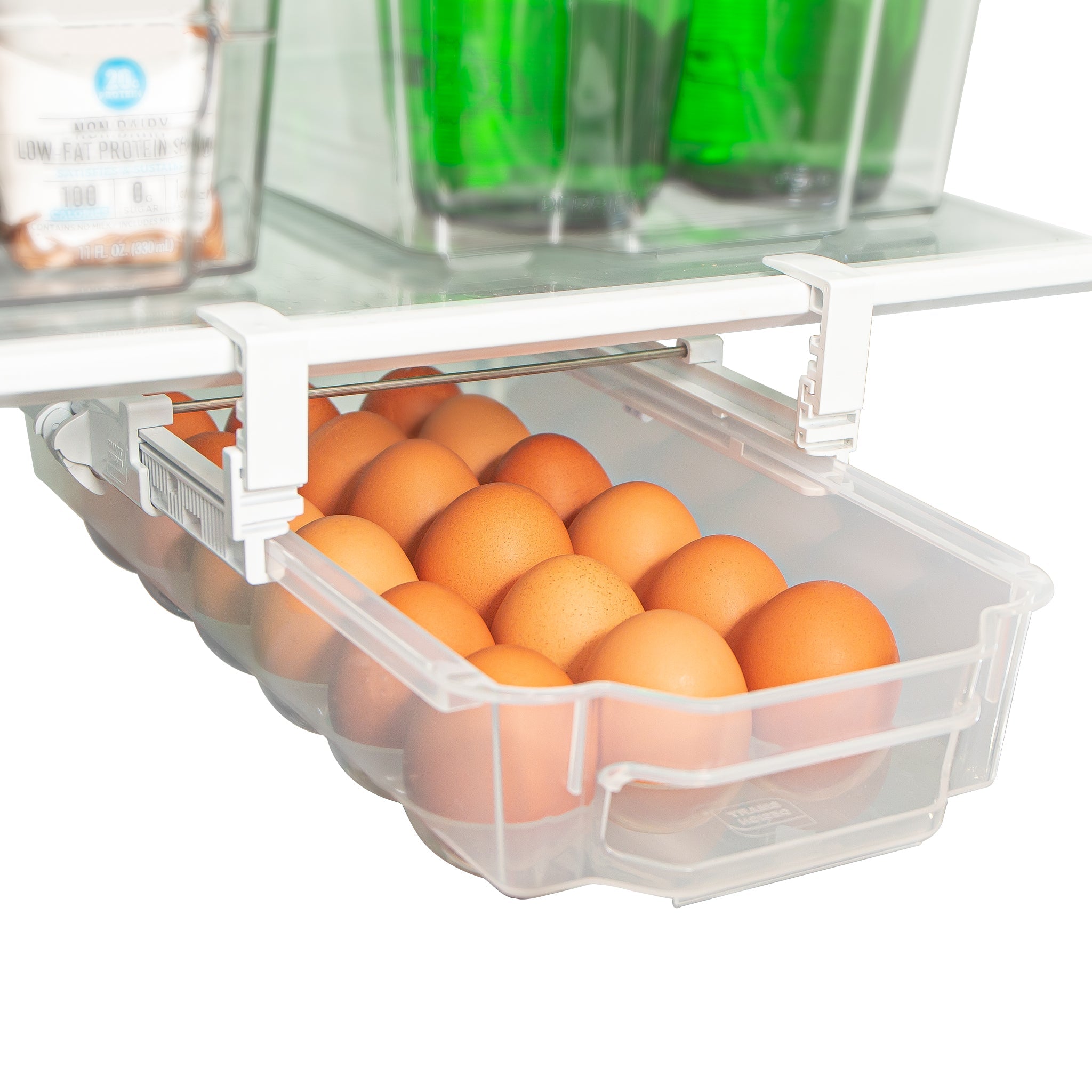 Smart Design Stackable Refrigerator Organizer Bins for Fridge Storage –  Narrow, 6 x 12 in., Set of 4 – Fridge Organization and Storage Bins with