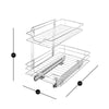 Sliding Pull Out Metal Cabinet Shelf - Multiple Sizes - Smart Design® 17