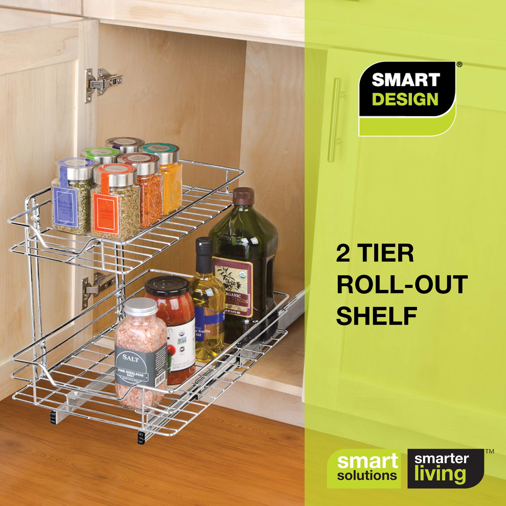 Sliding Pull Out Metal Cabinet Shelf - Multiple Sizes