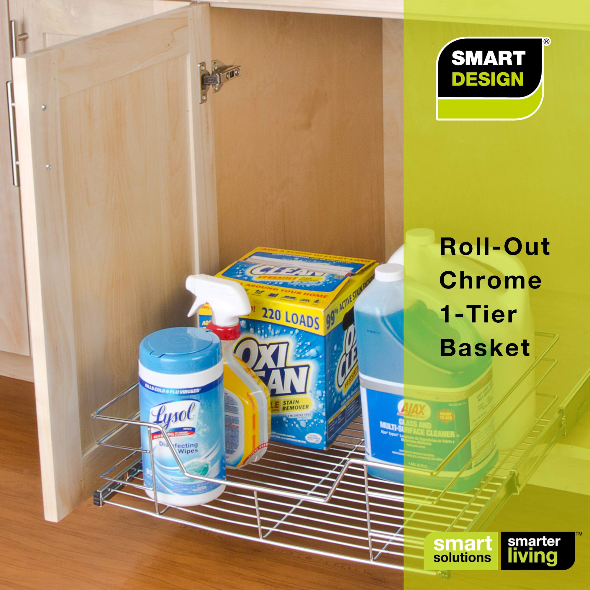 Sliding Pull Out Metal Cabinet Shelf - Multiple Sizes - Smart Design® 35