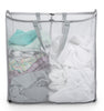 Slim Pop-Up Laundry Hamper with Center Divider & Portable Handles - Smart Design® 2