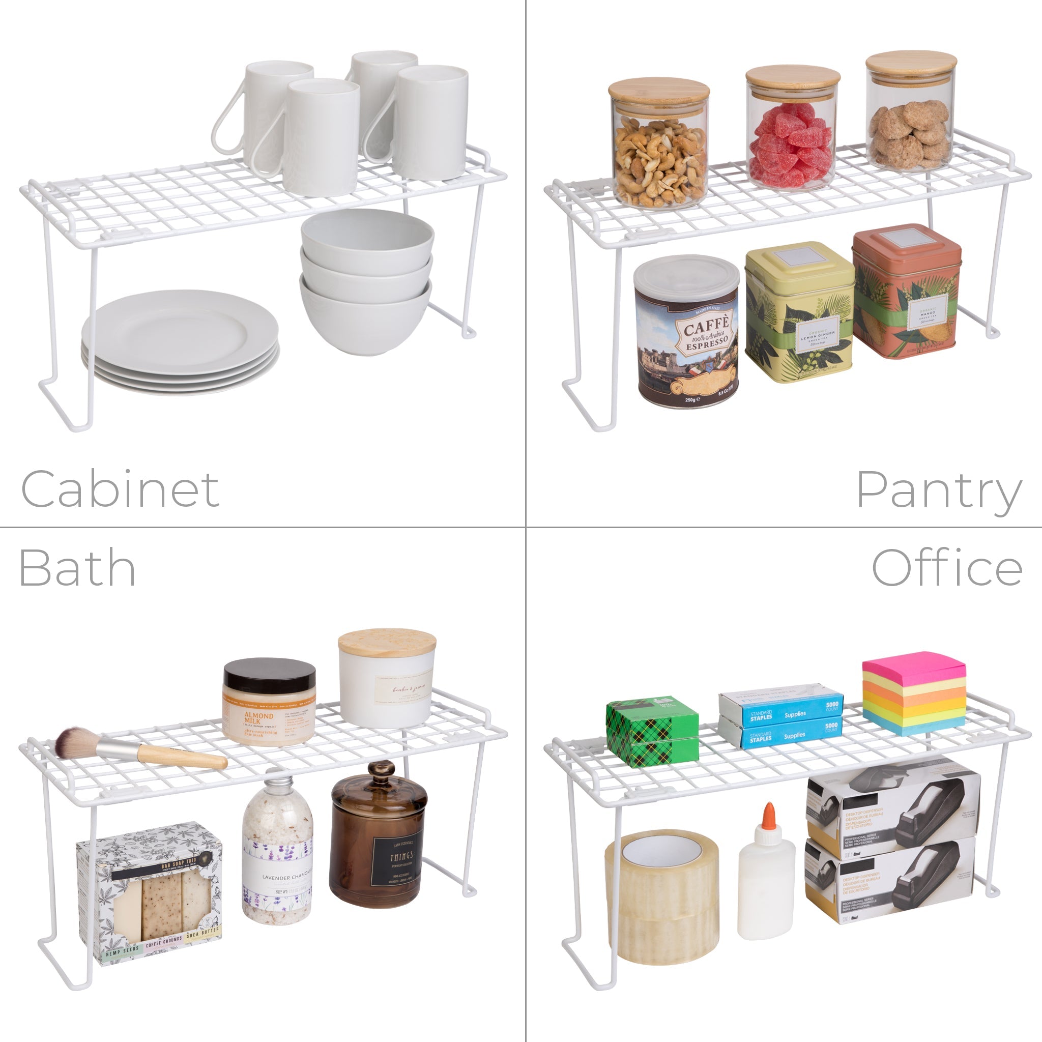 Small Stacking Cabinet Shelf Rack - Smart Design® 5