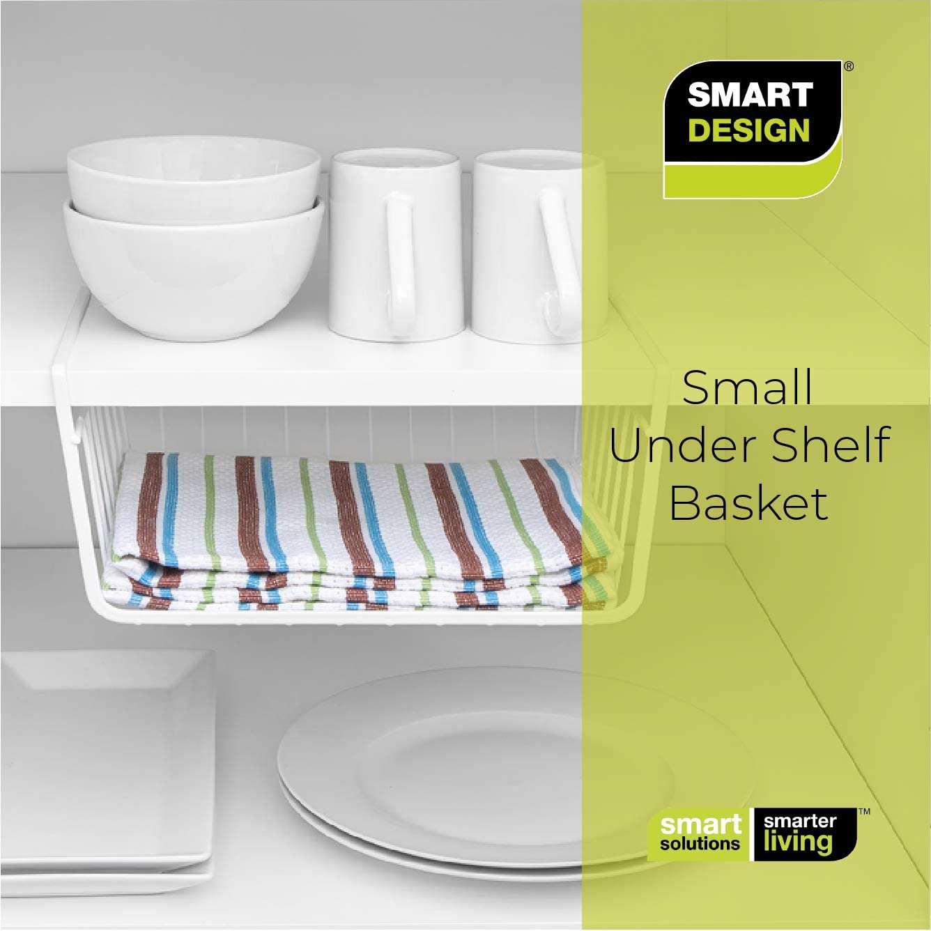 Small Undershelf Storage Basket - Smart Design® 5