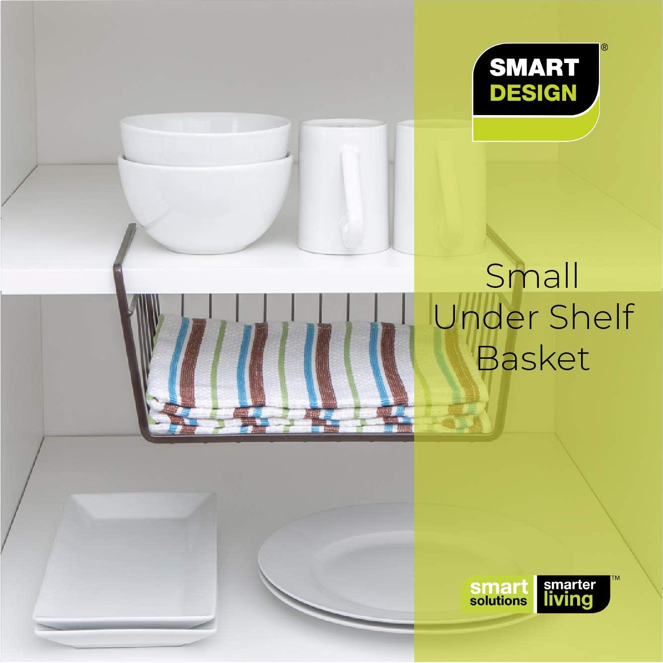 Small Undershelf Storage Basket - Smart Design® 16