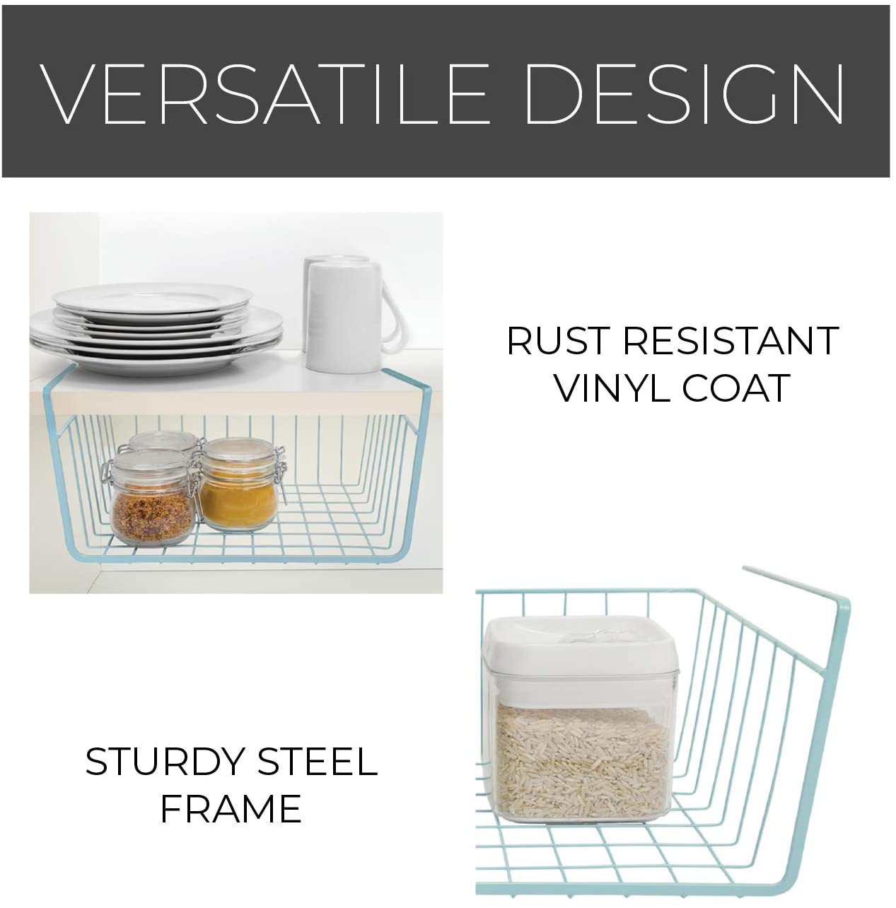 Small Undershelf Storage Basket - Smart Design® 9