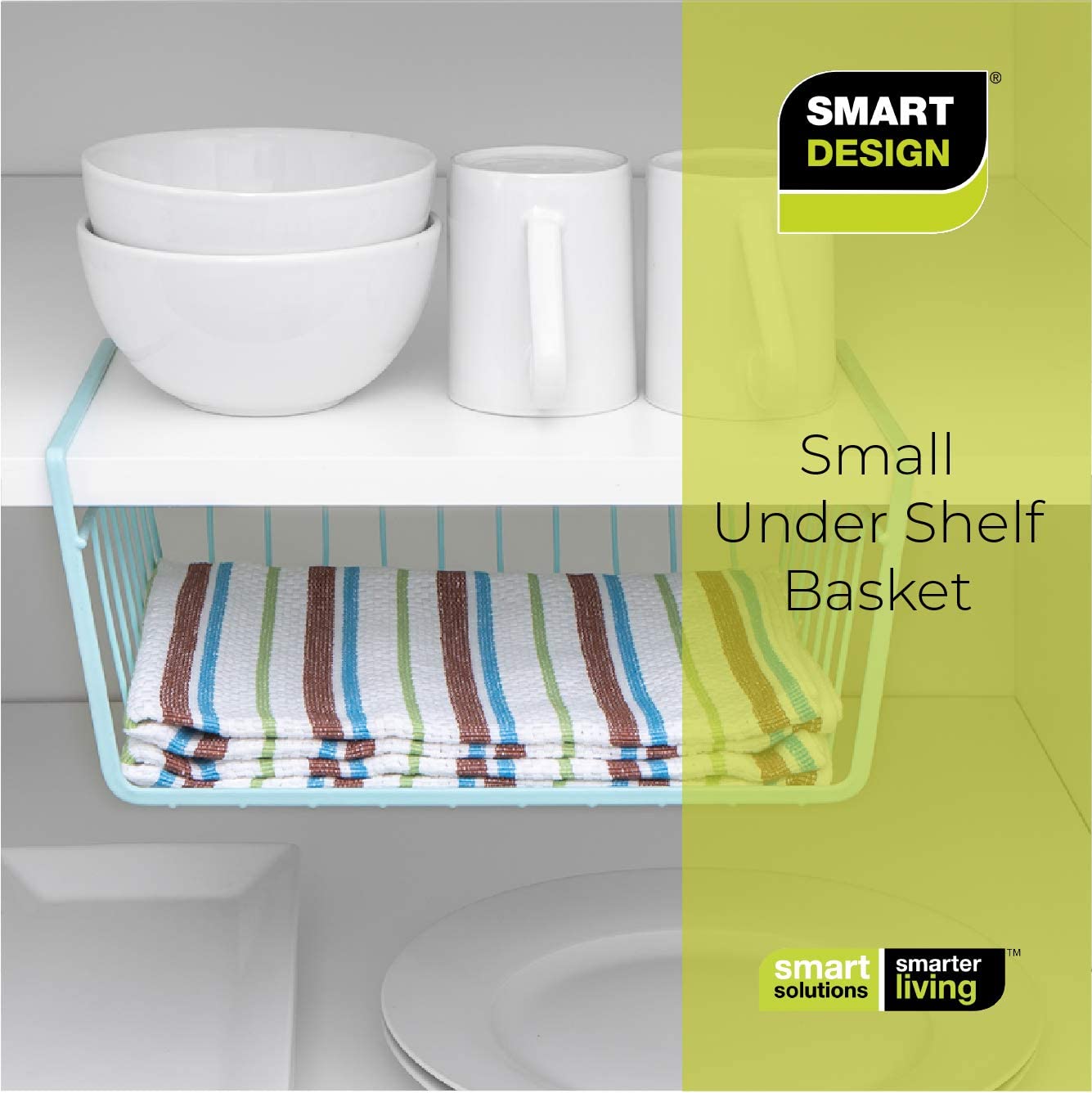 Smart Design Undershelf Storage Basket - 16 x 5.5 inch - Bed Bath & Beyond  - 37882321