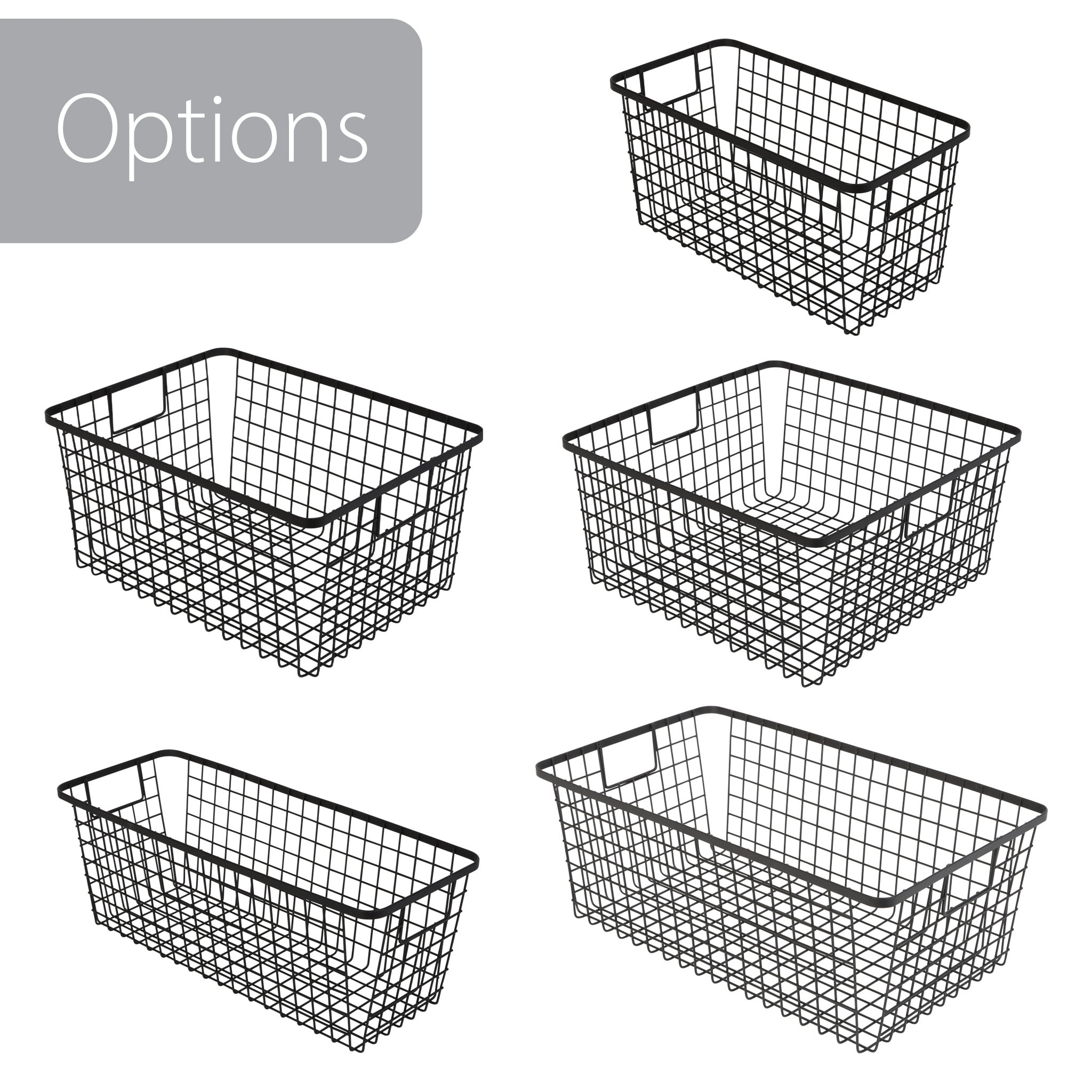 Smart Design Kitchen Nesting Baskets - 12 x 12 - Set of 4 - Smart Design® 6