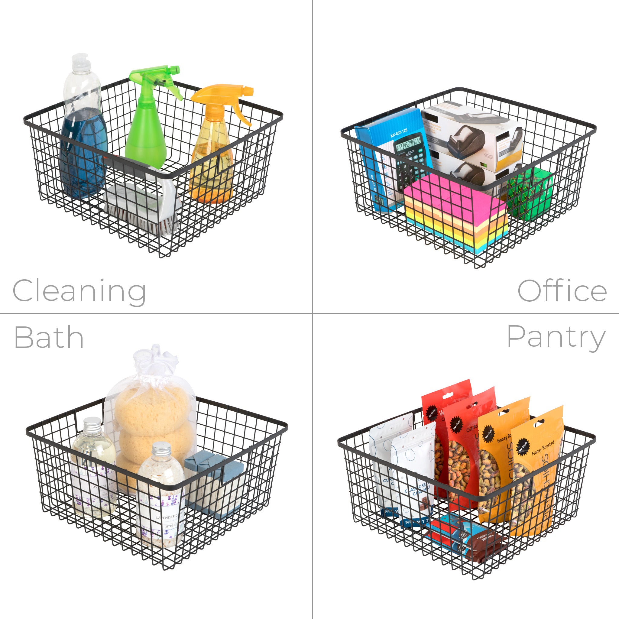 Nesting Kitchen Items Smart Design Kitchen Nesting Baskets - 12 x 12 | Smart Design®