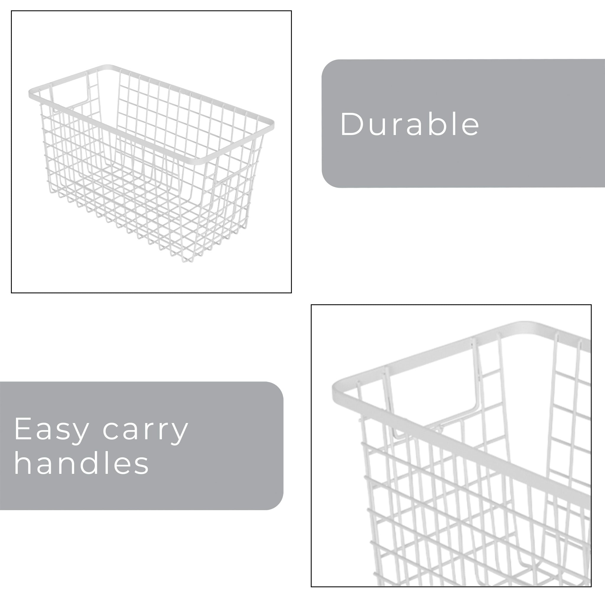 Smart Design Kitchen Nesting Baskets - 6 x 12 - Set of 4 - Smart Design® 4