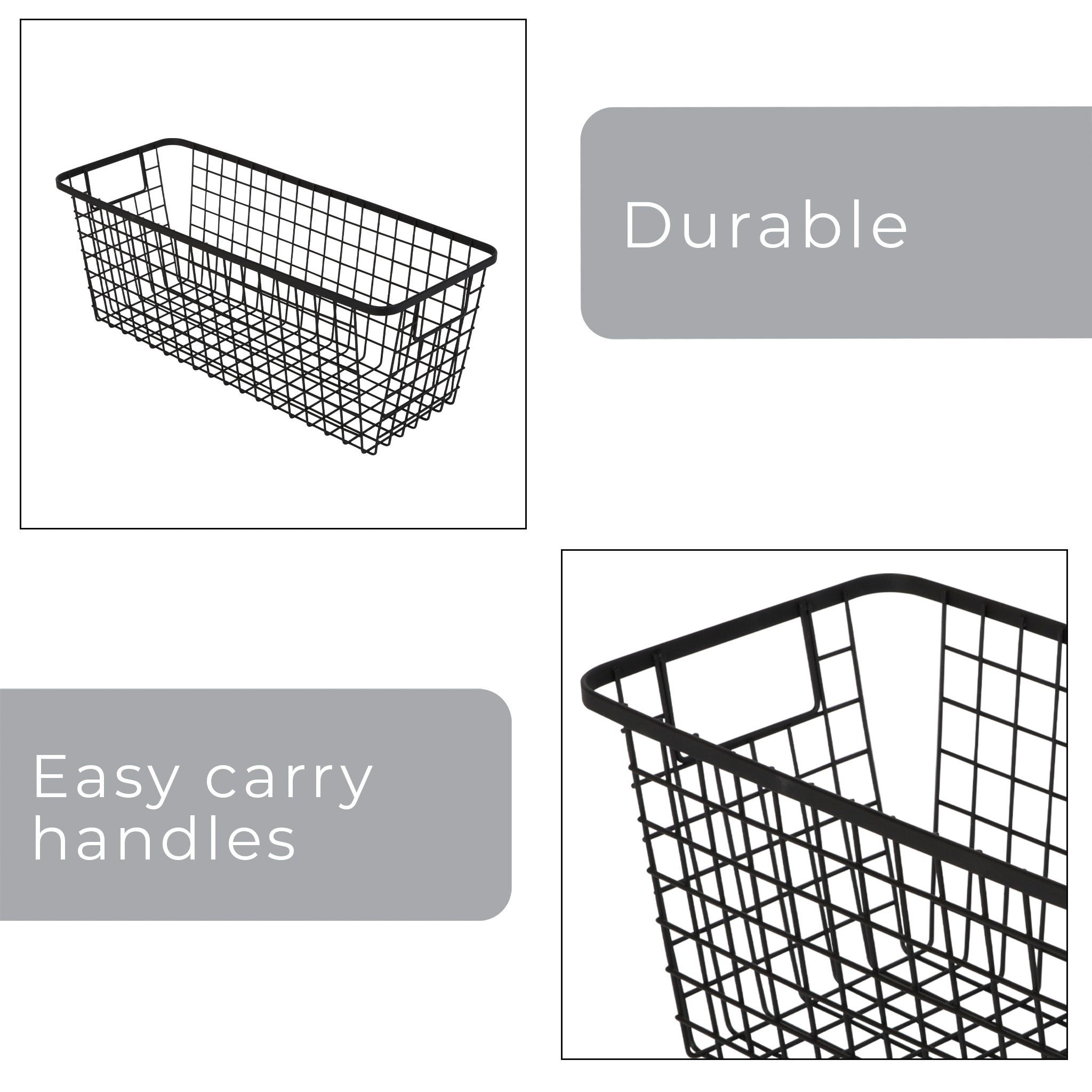Smart Design Kitchen Nesting Baskets - 6 x 16 - Smart Design® 5