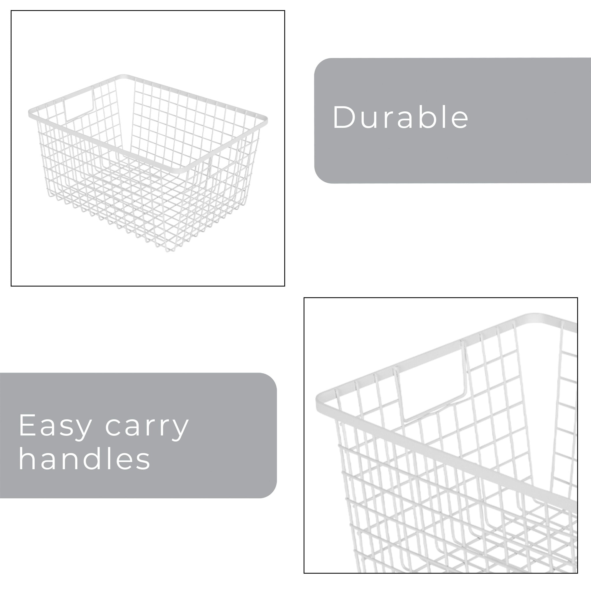 Smart Design Kitchen Nesting Baskets - 9 x 12 - Smart Design® 5