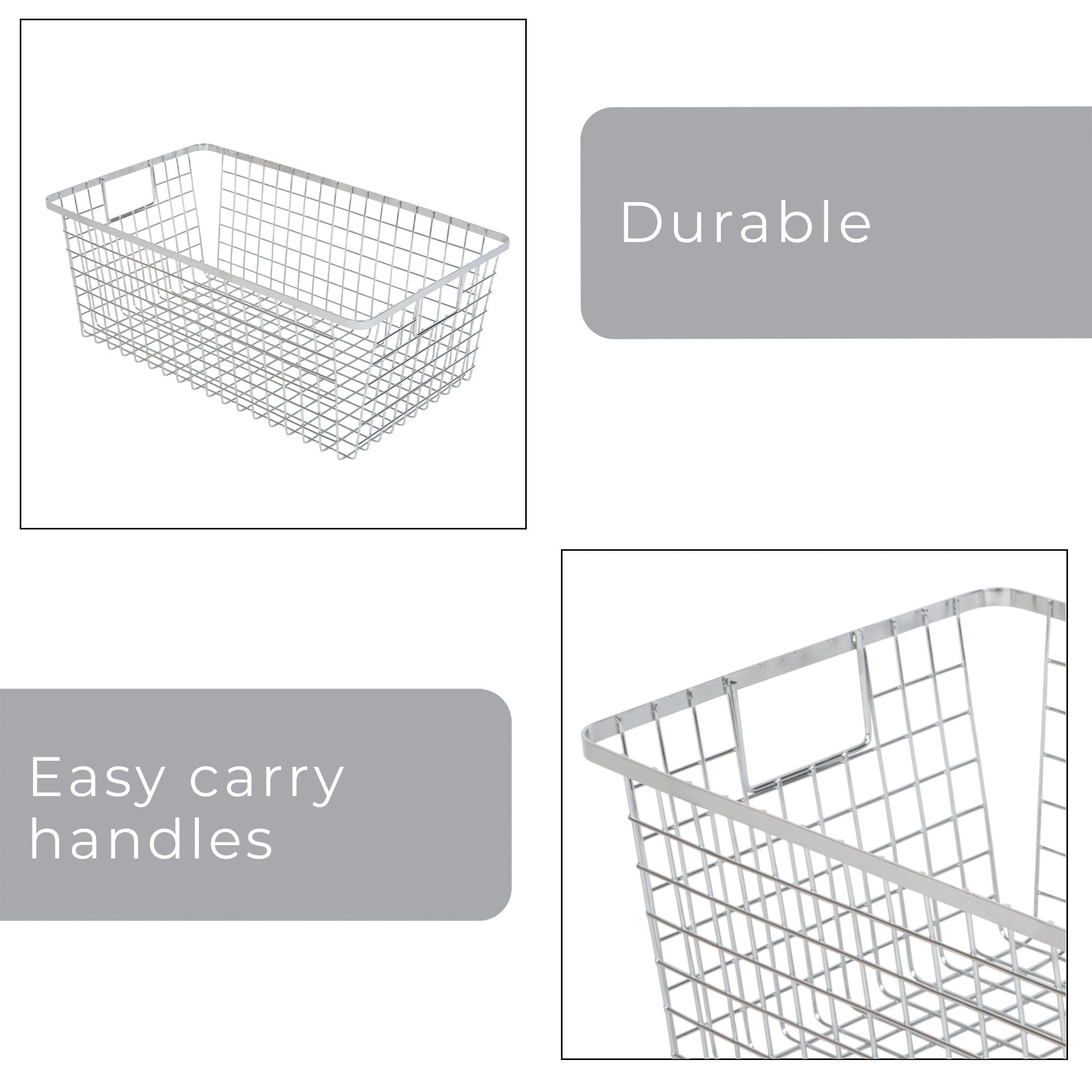 Smart Design Kitchen Nesting Baskets - 9 x 16 - Set of 4 - Smart Design® 4
