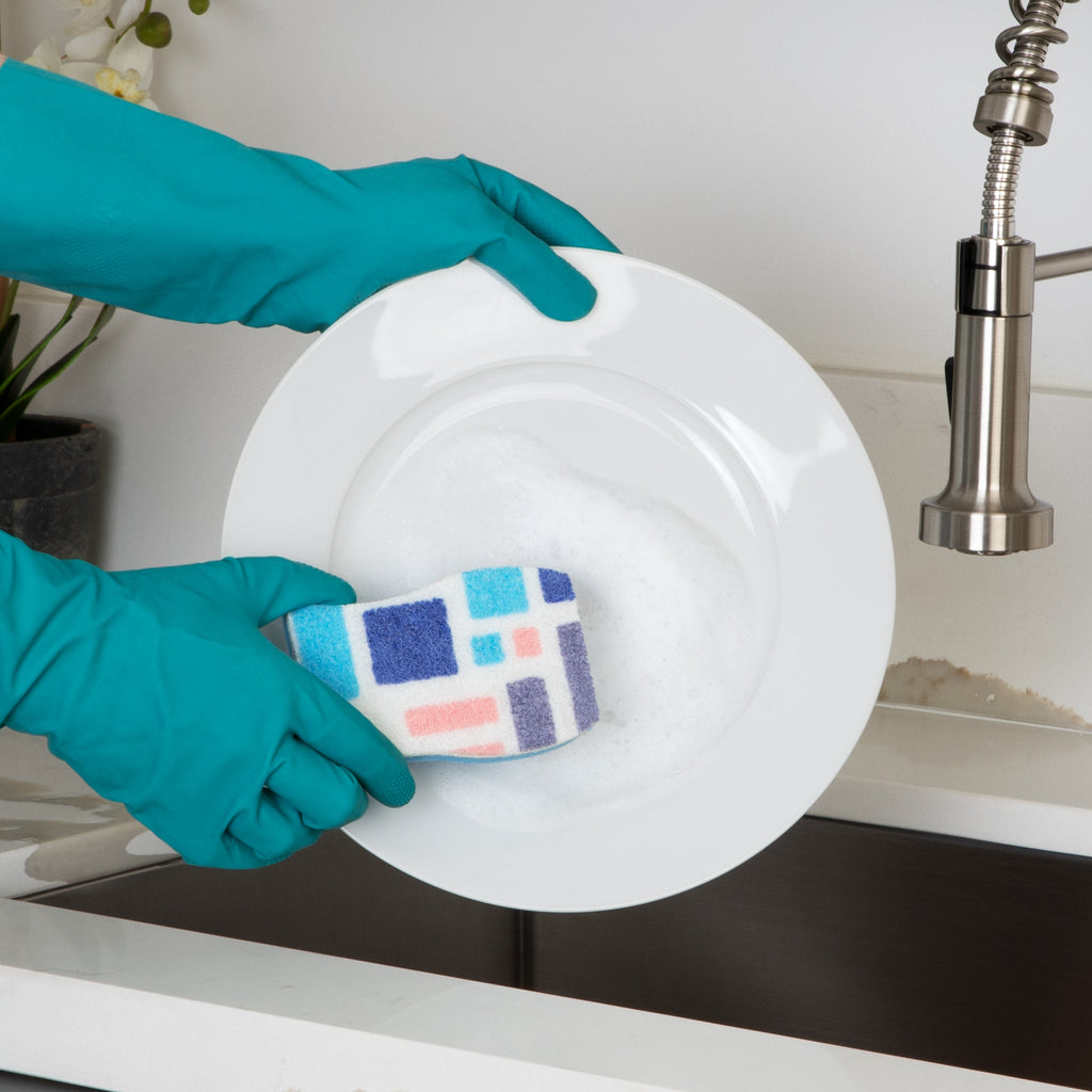 Smart Design Non-Scratch Cellulose Smart Scrub Sponge - Ultra Absorbent ...