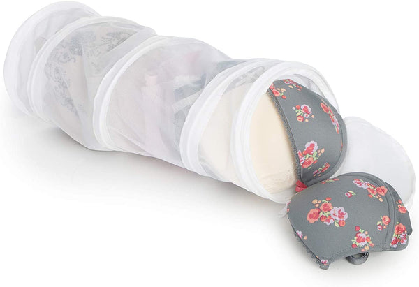 Spiral Delicates Lingerie Wash Bag w/Safety Zipper - White - Smart Design® 1