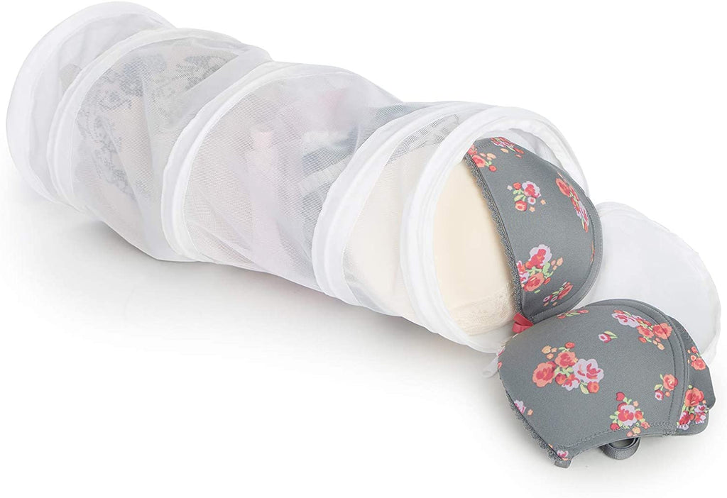 Spiral Delicates Lingerie Wash Bag w/Safety Zipper - White - Smart Design® 1