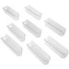 Stackable Clear Refrigerator Storage Bin with Handle - 8 pack - 4 x 14.5 inch - Smart Design® 1